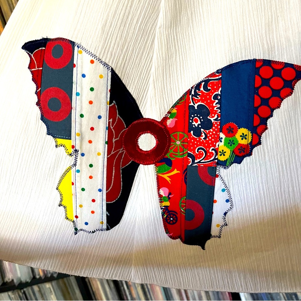 Cotton Cool Patchwork Butterfly Phish Fishman Don… - image 1